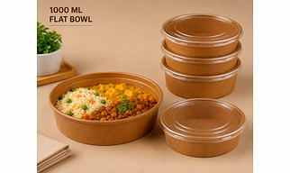 Brown - 1000 ML FLAT BOWL