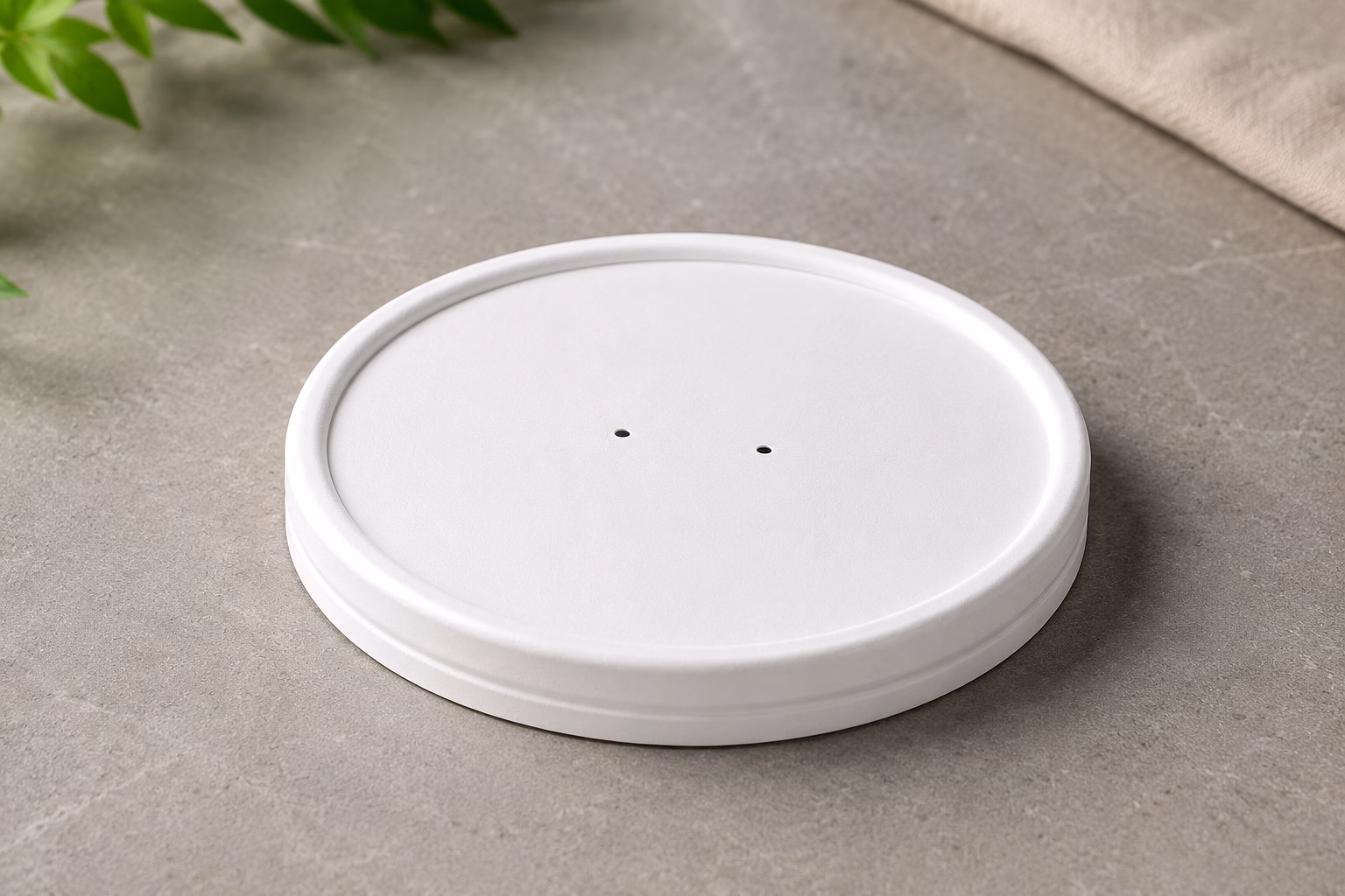 White - 116 MM - 1 Layer Lid image 2