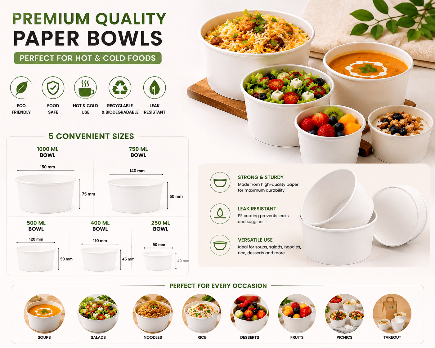 White - 400 ML BOWL image 1