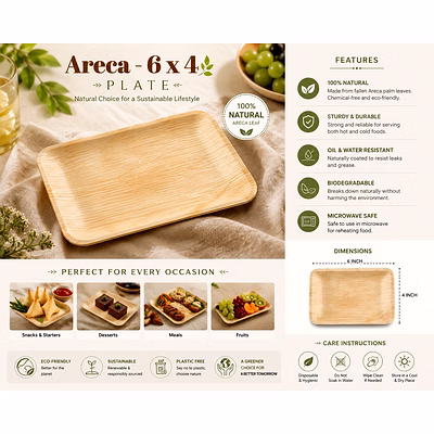 retree areca - 6 x 4 plate