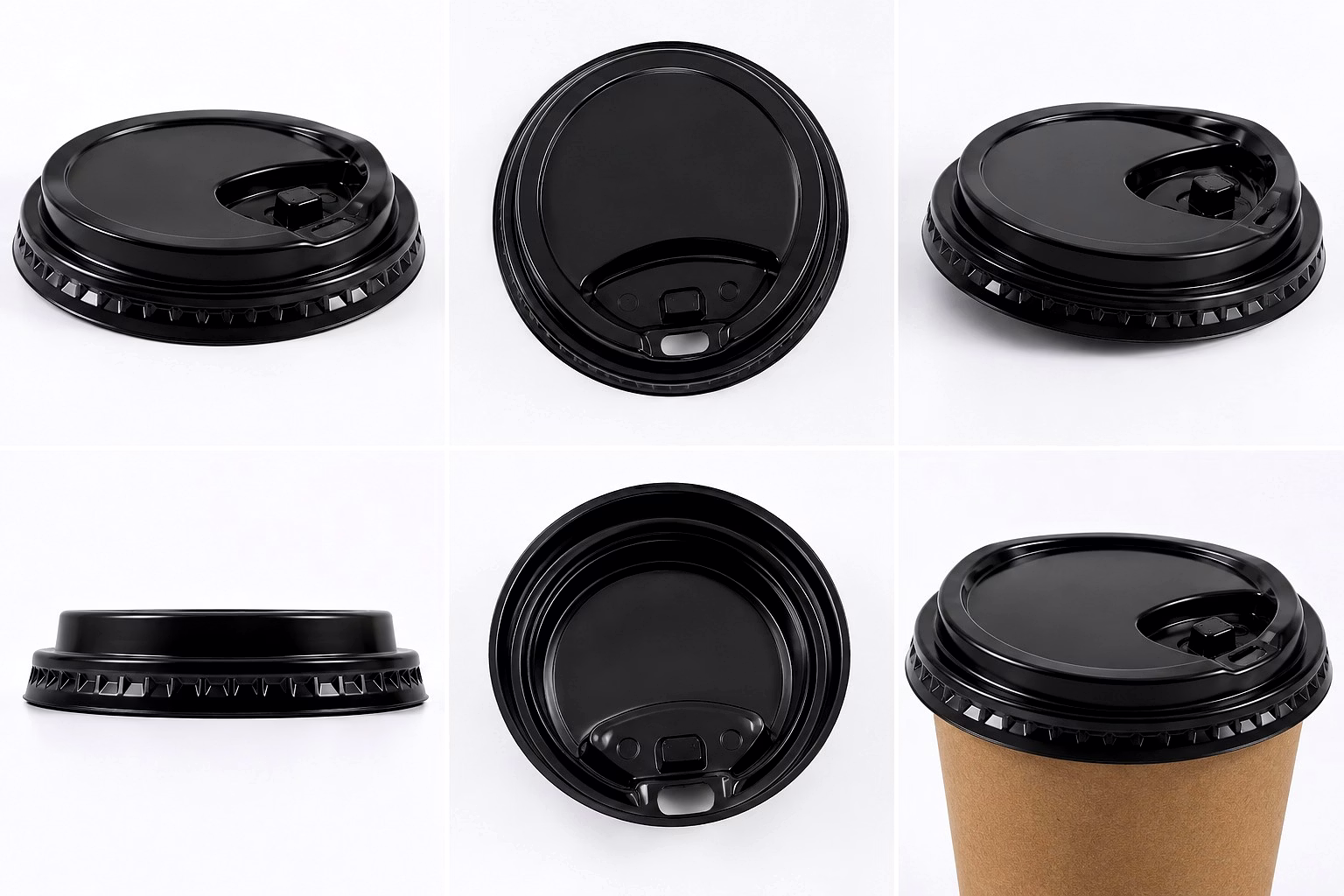 90 MM - PET - Starbucks Lid - Black image 2