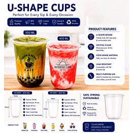 retree 90 mm - 500 ml u-shape cup