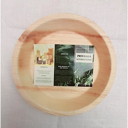 Apex Areca Products by Priyanka International 8 Inch Round Premium Areca Palm Leaf Plates