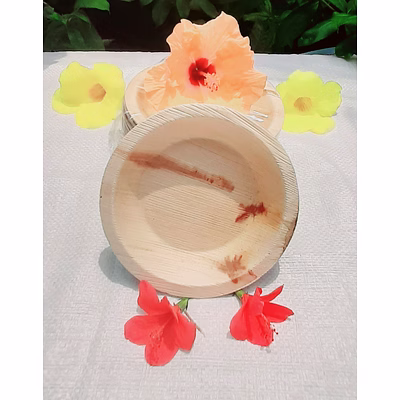 apex areca products by priyanka international 6 inch round premium areca palm leaf bowls