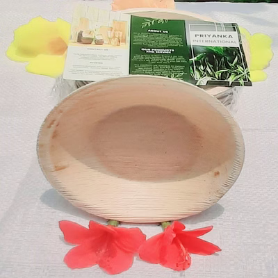 apex areca products by priyanka international 5 inch deep round premium areca palm leaf bowl