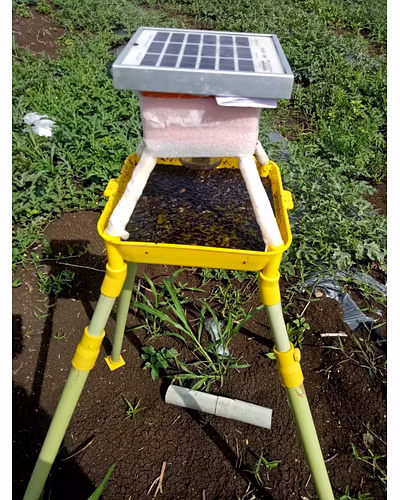 ECO FREINDLY SOLAR INSECT LIGHT TRAP ADJUSTABLE STAND MODEL-11680828