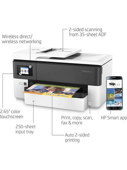 HP OfficeJet Pro 7720 Wide Format All-in-One Printer  - Print, Fax, Scan, Copy, and Wireless-1