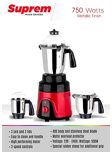 750 Watts Mixer Grinder