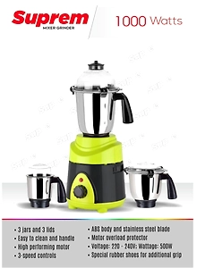 1000 Watts Mixer Grinder