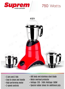 750 Watts Mixer Grinder