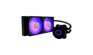 Cooler Master MasterLiquid ML240L RGB V2 CPU Liquid Cooler - Black | Support Intel & AMD CPU Socket AM5, AM4, AM3, LGA1700, 1200, 2066, 1151 | 3rd Gen Dual Chamber Pump | 240mm Close-Loop AIO