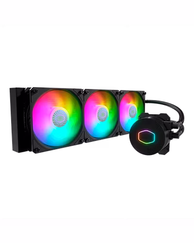 Cooler Master MasterLiquid ML360L ARGB V2 CPU Liquid Cooler - Black | Support Intel &amp; AMD CPU Socket AM5, AM4, AM3, LGA1700, 1200, 2066, 1151 | 3rd Gen Dual Chamber Pump | 360mm Close-Loop AIO-4ded286f8fbff75e