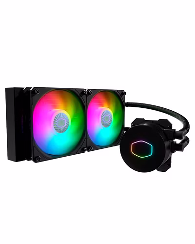 Cooler Master MasterLiquid ML240L ARGB V2 CPU Liquid Cooler - Black | Support Intel &amp; AMD CPU Socket AM5, AM4, AM3, LGA1700, 1200, 2066, 1151 | 3rd Gen Dual Chamber Pump | 240mm Close-Loop AIO-f5b12c483c9b8a19