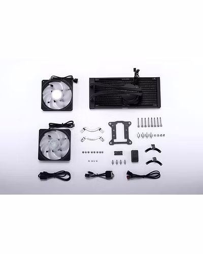 Cooler Master MasterLiquid ML240L ARGB V2 CPU Liquid Cooler - Black | Support Intel &amp; AMD CPU Socket AM5, AM4, AM3, LGA1700, 1200, 2066, 1151 | 3rd Gen Dual Chamber Pump | 240mm Close-Loop AIO-4