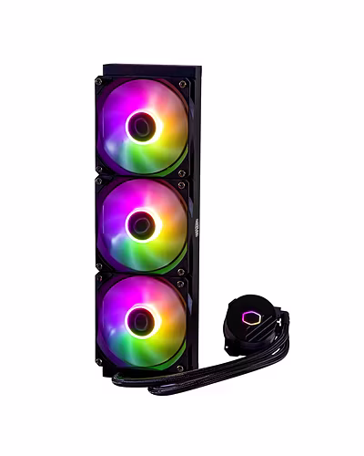 Cooler Master MasterLiquid ML360L ARGB V2 CPU Liquid Cooler - Black | Support Intel &amp; AMD CPU Socket AM5, AM4, AM3, LGA1700, 1200, 2066, 1151 | 3rd Gen Dual Chamber Pump | 360mm Close-Loop AIO-2