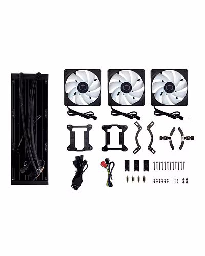 Cooler Master MasterLiquid ML360L ARGB V2 CPU Liquid Cooler - Black | Support Intel &amp; AMD CPU Socket AM5, AM4, AM3, LGA1700, 1200, 2066, 1151 | 3rd Gen Dual Chamber Pump | 360mm Close-Loop AIO-4