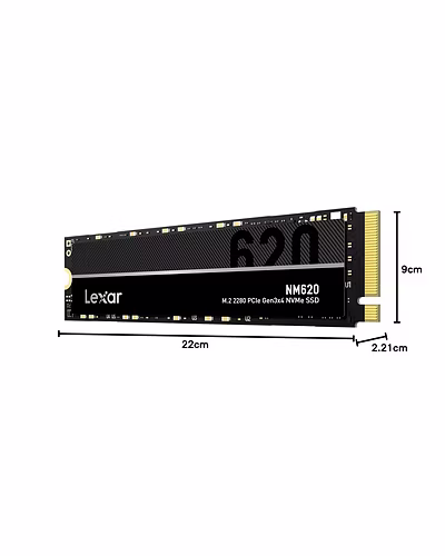 Lexar NM620 M.2 / NVME 2280 PCIe Internal SSD (256GB / 512GB / 1TB)-4