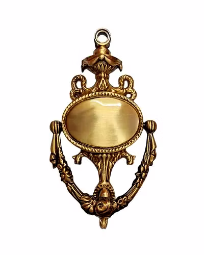 Antique brass door knocker-12086912