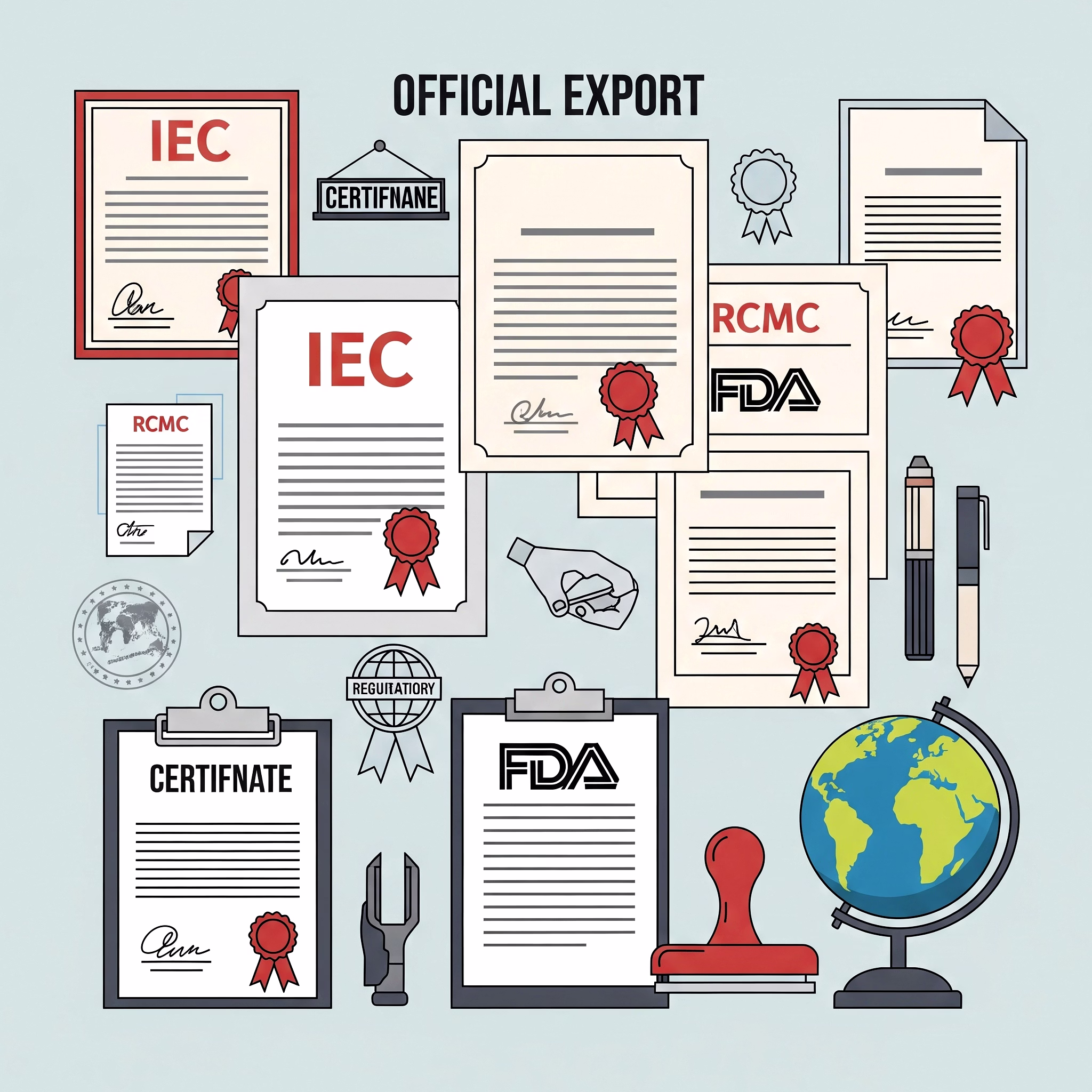 IEC, RCMC & FDA Documentation
