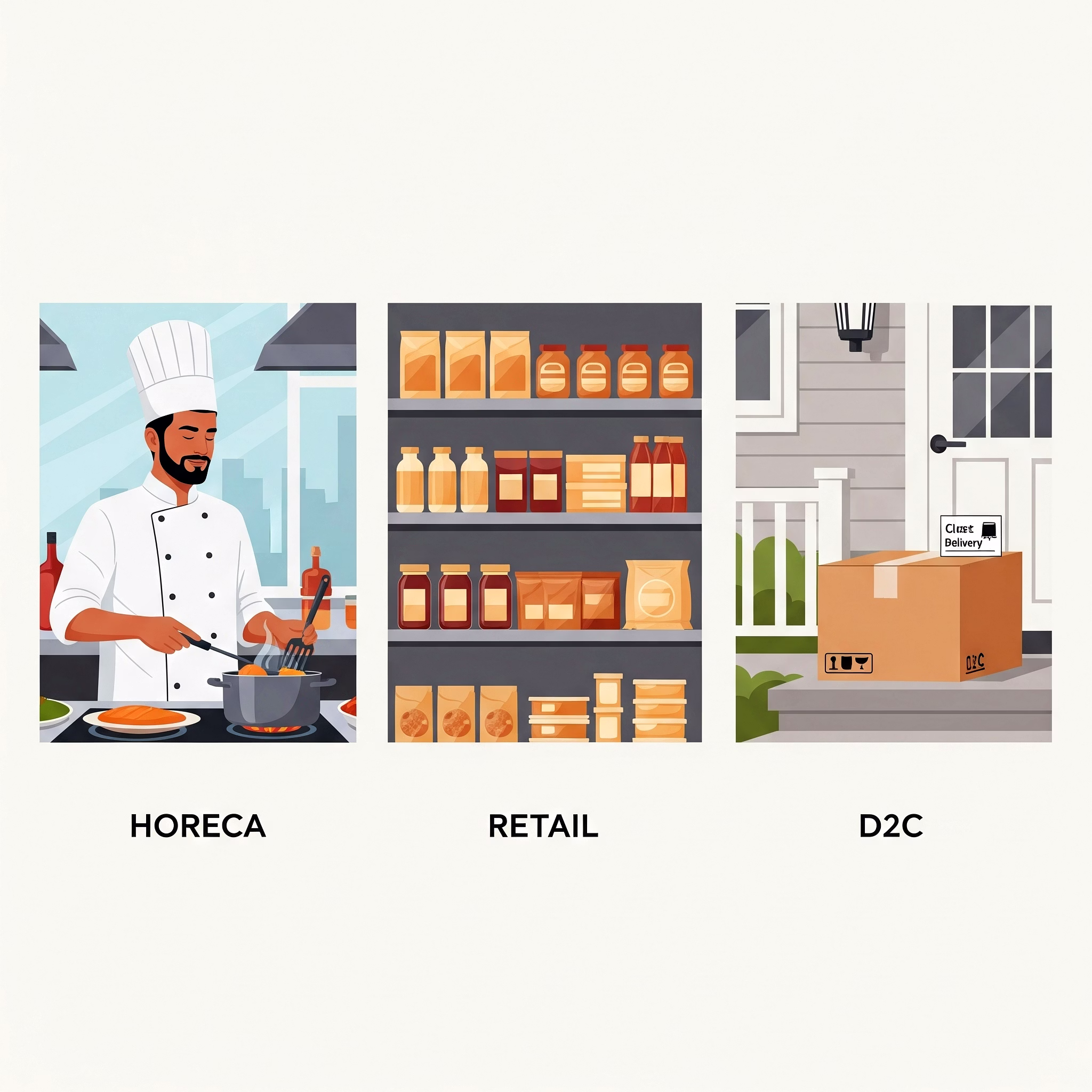 Suitable for Horeca, Retail & D2C