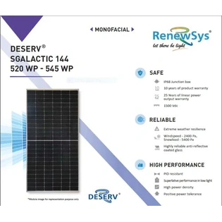Renewsys 540 Watts Mono Perc Solar Panel