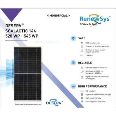 Renewsys 540 Watts Mono Perc Solar Panel