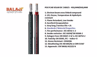 Polycab Solar DC Cables - 4 Sq.mm