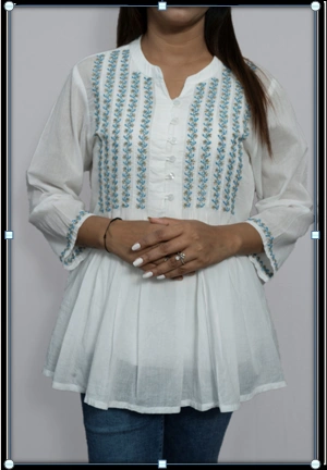 KURTI LUCKNOWAI CHIKANKAARI COTTON-11708198