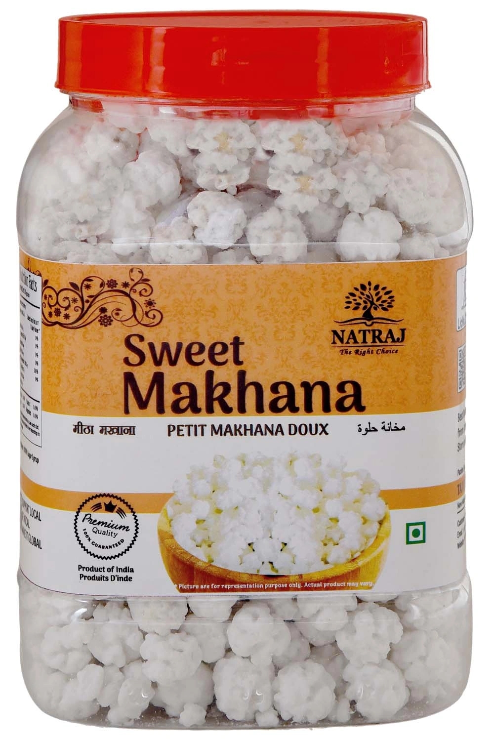 NATRAJ The Right Choice Special Sugar Makhana|Sugar Balls for Pooja|Prashad Dana|Sweet Makhana -500g-5