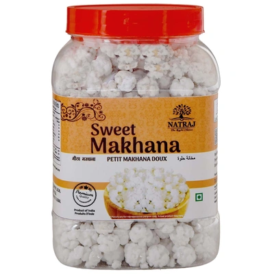 NATRAJ The Right Choice Special Sugar Makhana|Sugar Balls for Pooja|Prashad Dana|Sweet Makhana -500g