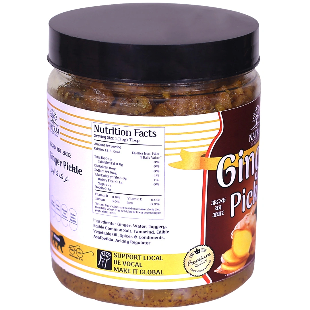 Natraj The Right Choice Ginger/Adrak Pickle | Achaar, 1 KG-2