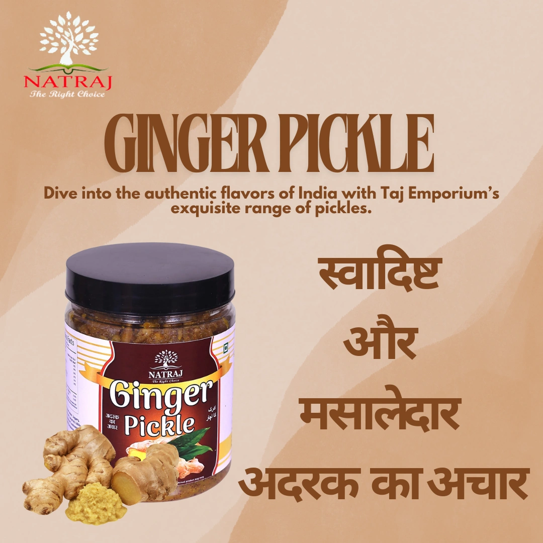 Natraj The Right Choice Ginger/Adrak Pickle | Achaar, 1 KG-3