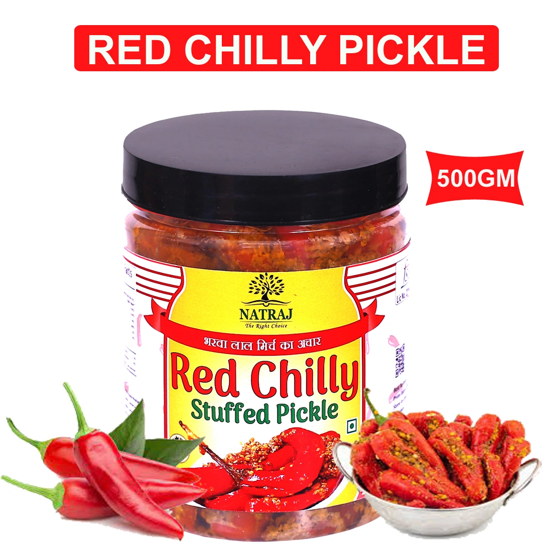 Natraj The Right Choice Stuffed Red Chilly Pickle Banarasi 500 gm Lal Mirch Mirchi ka Achar masaledar-12120414