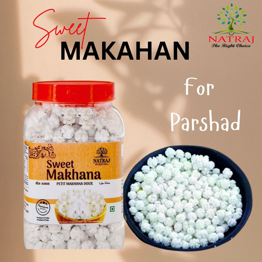 NATRAJ The Right Choice Special Sugar Makhana|Sugar Balls for Pooja|Prashad Dana|Sweet Makhana -500g-2