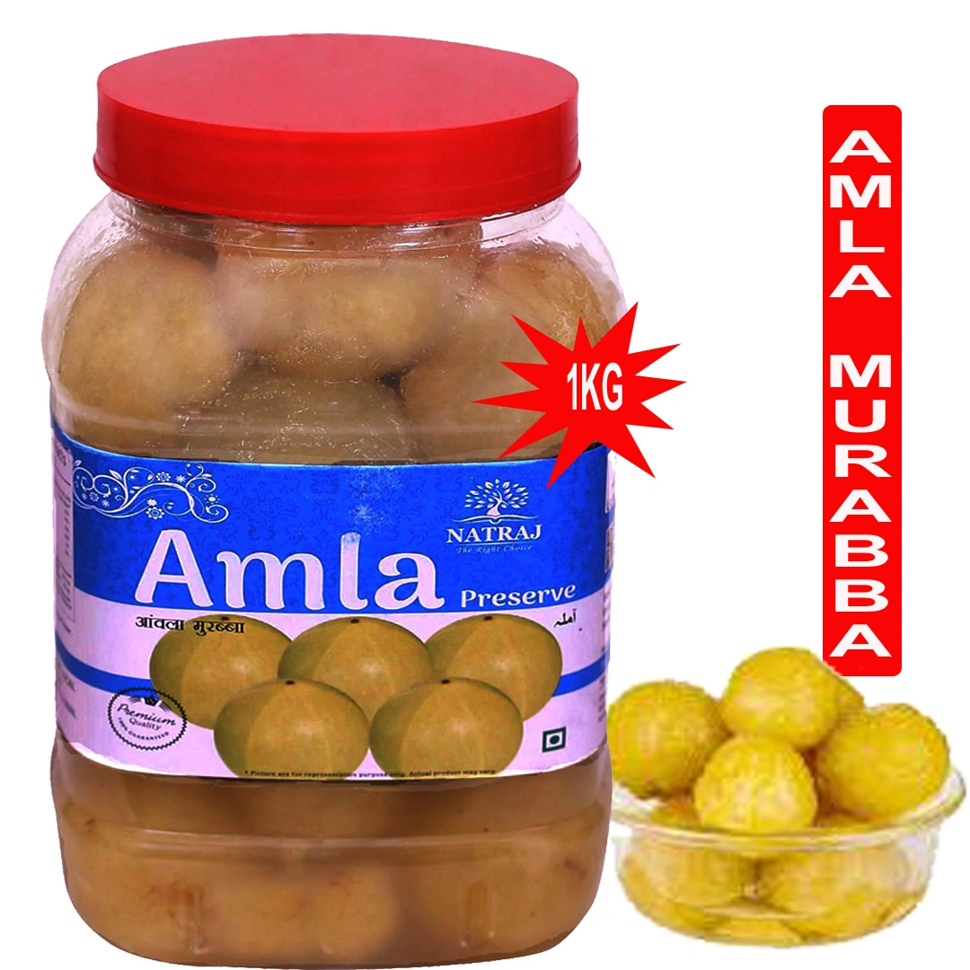 Natraj The Right Choice Homemade Taste Amla Murabba (Immunity Booster Pack) Pet Jar Home Made Taste (Gooseberry Preserve) Awla murabba (1 Kg)-12120236