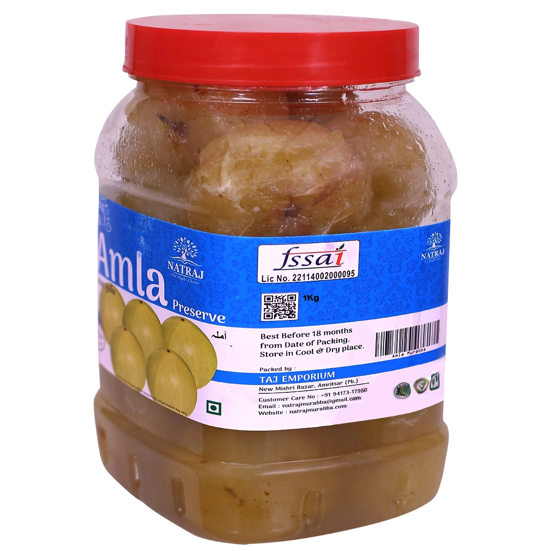 Natraj The Right Choice Homemade Taste Amla Murabba (Immunity Booster Pack) Pet Jar Home Made Taste (Gooseberry Preserve) Awla murabba (1 Kg)-2