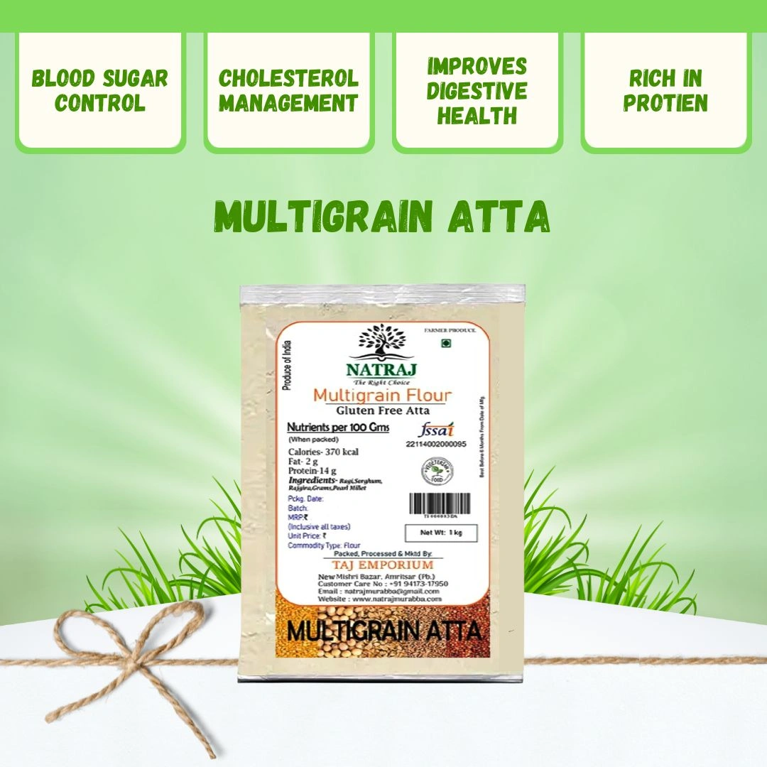 NATRAJ THE RIGHT CHOICE MULTIGRAIN ATTA 1kg-2