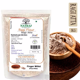 natraj the right choice ragi ka atta/ragi flour 1kg