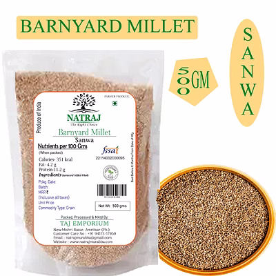 natraj the right choice barnyard millet 500gm