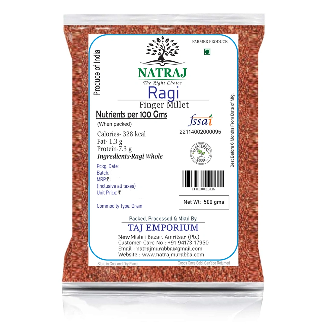 NATRAJ THE RIGHT CHOICE RAGI MILLET 500 GM-10