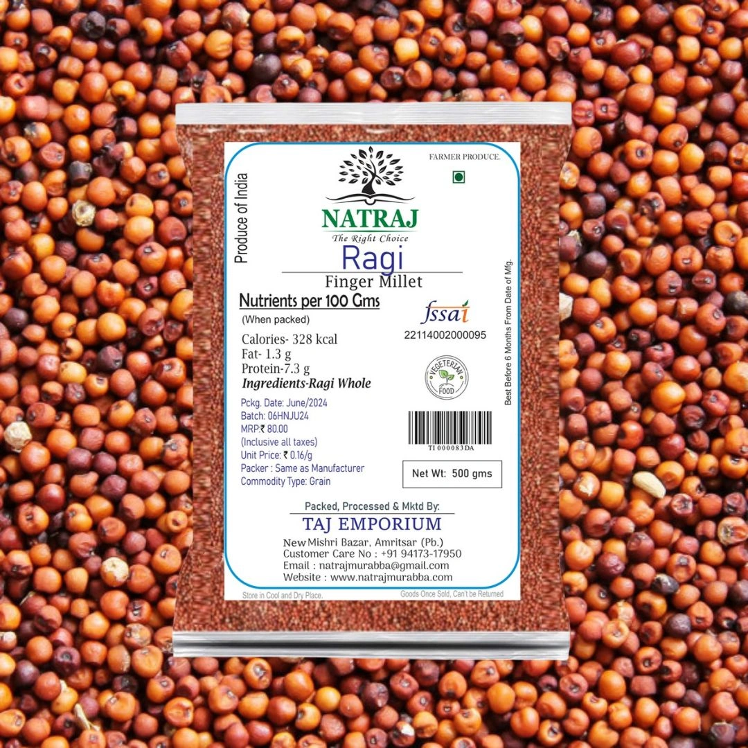 NATRAJ THE RIGHT CHOICE RAGI MILLET 500 GM-7