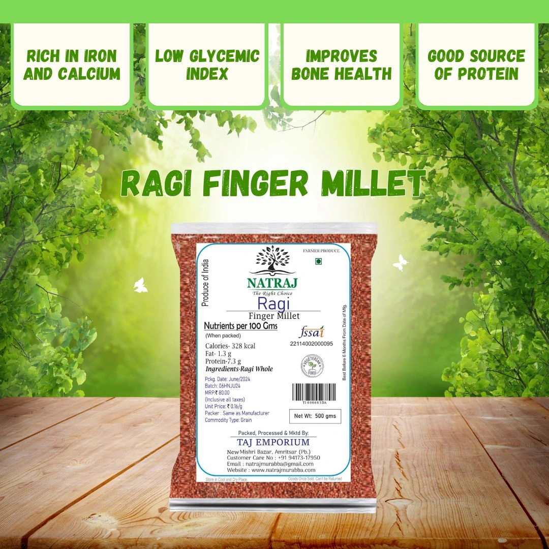 NATRAJ THE RIGHT CHOICE RAGI MILLET 500 GM-1