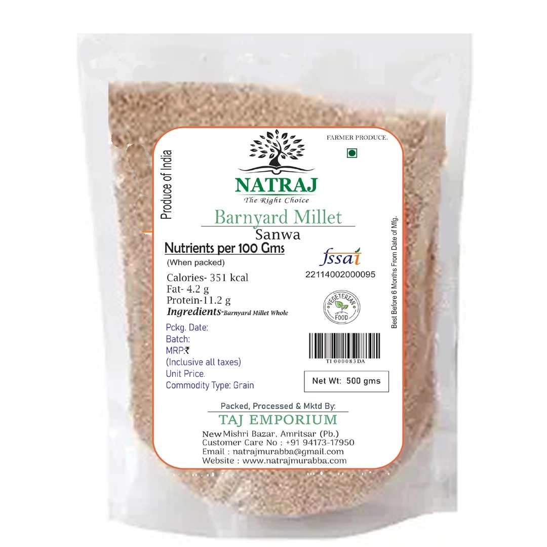 NATRAJ THE RIGHT CHOICE BARNYARD MILLET 500GM-1