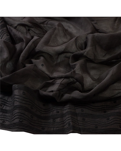 Sanskriti Vintage Dupatta Long Stole Cotton Shawl Hijab Embroidered Wrap Scarves DC-37784-Brown-Thread Work-Cotton-7