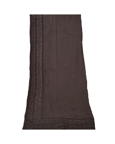 Sanskriti Vintage Dupatta Long Stole Cotton Shawl Hijab Embroidered Wrap Scarves DC-37784-Brown-Thread Work-Cotton-9