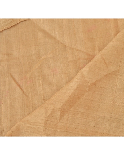 Sanskriti Vintage Dupatta Long Stole Pure Silk Cream Embroidered Patch Scarves DC-37987-Cream-Patch Work-Pure Silk-4