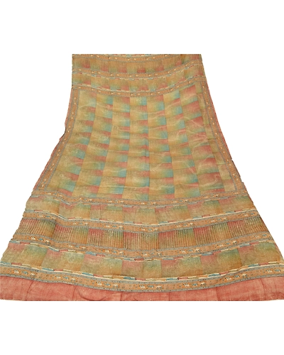 Sanskriti Vintage Dupatta Long Stole Pure Crepe Silk Printed Wrap Soft Scarves DC-42921-Multi-Printed Work-Pure Crepe Silk-4