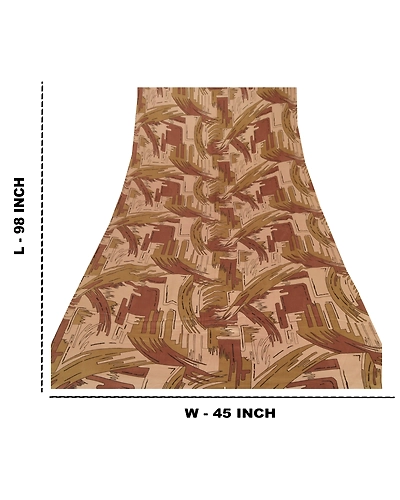 Sanskriti Vintage Dupatta Long Stole 100% Pure Satin Silk Veil Printed Hijab DC-45716-Multi Color-Printed Work-Pure Satin Silk-2