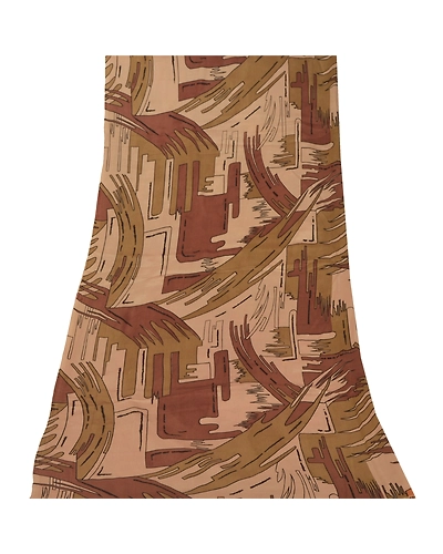 Sanskriti Vintage Dupatta Long Stole 100% Pure Satin Silk Veil Printed Hijab DC-45716-Multi Color-Printed Work-Pure Satin Silk-9