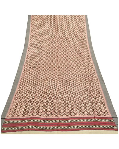 Sanskriti Vintage Dupatta Long Stole Blend Cotton Cream Wrap Shawl Printed Work DC-46227-Cream-Printed Work-Blend Cotton-7